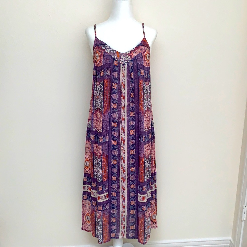 Lucky Brand Gauze Printed Sun Dress